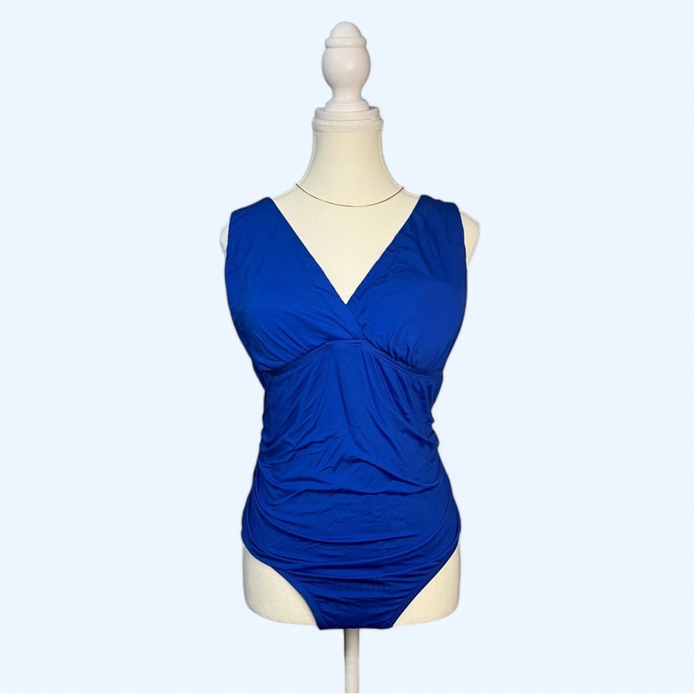 Vibrant Royal Blue One-Piece‎ Swimsuit